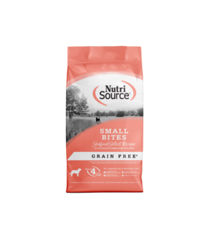 NutriSource Select Recipe Small Bites Grain Free Dry Dog Food Seafood Select, 1ea/4 lb