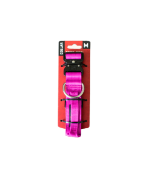 Boss Dog Tactical Adjustable Dog Collar Hot Pink, 1ea/MD