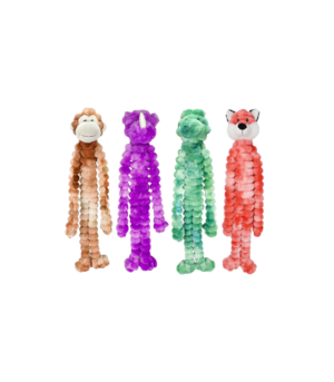 Multipet Crimpy Cuddlerz Animal Dog Toy Assorted, 1ea/27 in