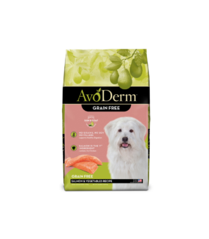 AvoDerm Natural Grain Free Salmon and Vegetables Recipe All Life Stages Dry Dog Food 1ea/24 lb