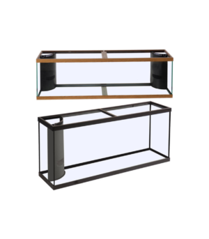 Marineland Double Corner-Flo Rectangular Aquarium Black, Clear, 1ea/180 gal, 72X24X24 in