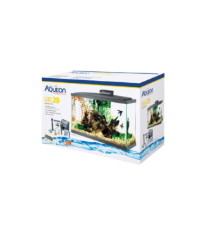Aqueon Aquarium Fish Tank Starter Kit with LED Lighting 1ea/29 gal