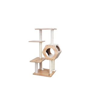 PetPals Wagon Style 4-Level Cat Tree Ivory, 1ea/44 in