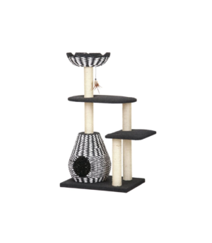 PetPals Ace Cat Tree Black & Tan, 1ea/49 in