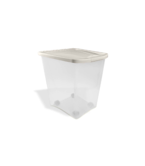 Van Ness Plastics Pet Food Container/Dispenser White|Clear, 1ea/50 lb