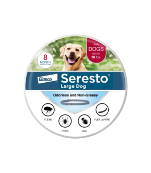 Elanco Seresto Flea & Tick Treatment & Prevention Collar for Dogs 8 Months Protection, 1ea/LG Dogs (Over 18 Lbs)