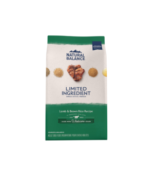 Natural Balance Pet Foods Limited Ingredient Dry Dog Food Lamb & Brown Rice, 1ea/12 lb