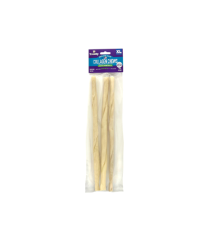 Treatly Collagen Chew Twist Rolls Dog Treats Natural, 1ea/XL, 3 pk