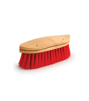 Desert Equestrian Legends Polypropylene Curved-Back Grooming Brush Red, 1ea