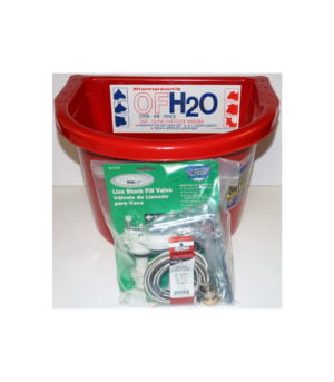 Thompson Vet Brand Over the Fence Equine and Livestock Waterer Red, 1ea/20 qt