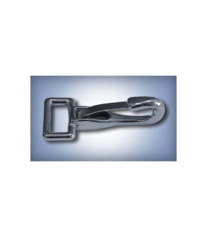 Keytone Mfg. & Supply Rigid Eye Spring Snap Hook Iron Nickel Plate, 1ea/Length: 3 in, Eye: 5/8 in