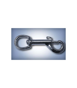 Keytone Mfg. & Supply Round Eye Swivel Bolt Snap Hook Zinc Nickel Plate, 1ea/Length: 3 in, Eye: 3/8 in