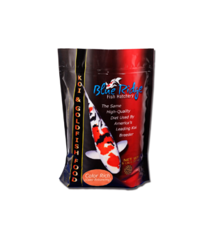 Blue Ridge Fish Hatchery Color Rich Formula Pellet Fish Food for Koi and Goldfish 1ea/2 lb