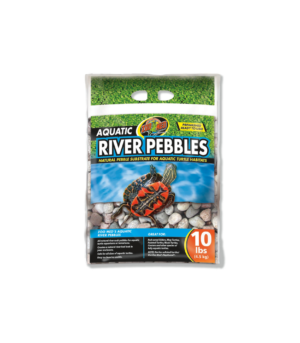 Zoo Med Aquatic River Pebble Substrate for Turtle Multi-Color, 1ea/10 lb
