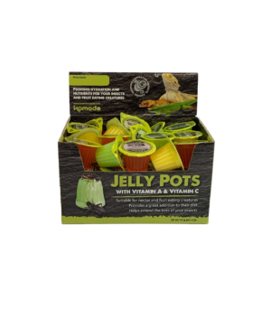 Komodo Jelly Pots Insect Food Fruit Flavor Display 1ea/0.56Oz Per Cup, 40 ct