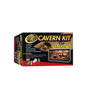 Zoo Med Cavern Kit with Excavator Clay Burrowing Substrate 1ea/12 lb