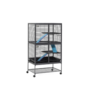 MidWest Homes for Pets Critter Nation Double Unit Small Animal Cage Gray, 1ea/36 X 24 X 63 in