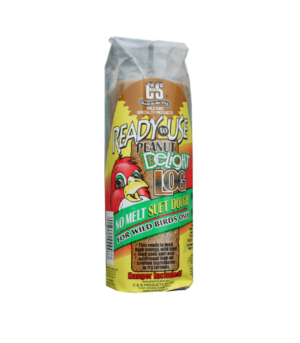 C&S Peanut Delight No Melt Suet Dough Log, Suet Dough for Wild Birds, 1 Pound, Pack of 8