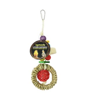 Komodo Circle Bird Toy with Hook for Bird Cage